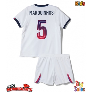 Paris Saint-Germain Marquinhos #5 Replica Away Stadium Kit for Kids 2026-27 Short Sleeve (+ pants)